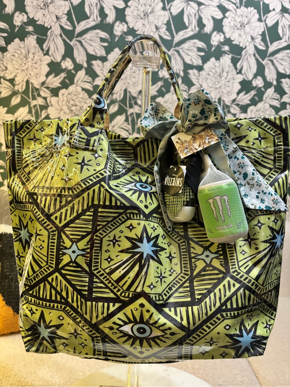 Evil Eye Bag BUNDLE of bag, BBW Makeficent Pocketback, Earrings & Monster Squish